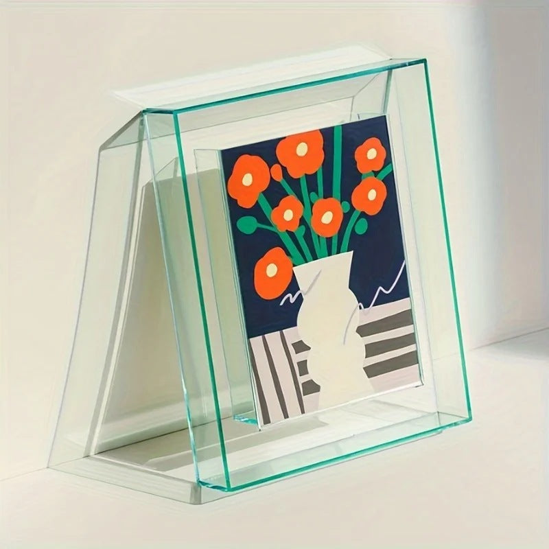 Flekkefjord Acrylic Box Photo Frame, supplier photo, Green