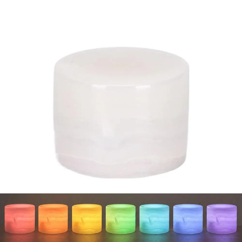 Lillesand Marble-Look Drum Lamp, supplier photo, Marble Look White