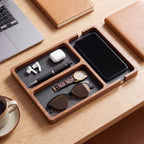 Ronneby valet tray from above on a desk
