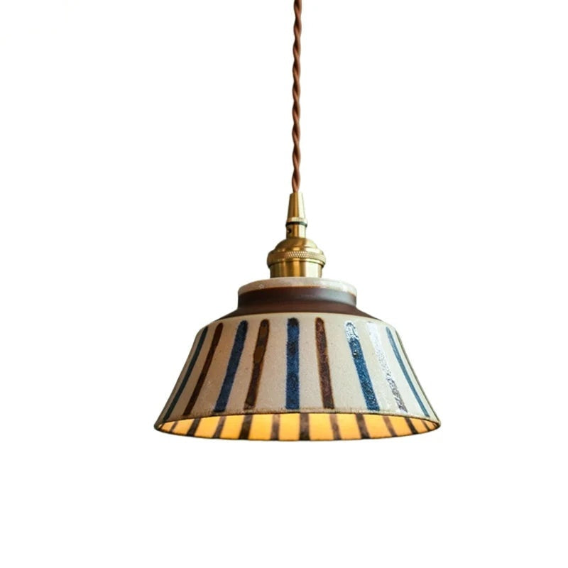 Ceramic Bell Pendant Light, Rosenheim