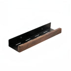 Hasle shelf, black with dark wood
