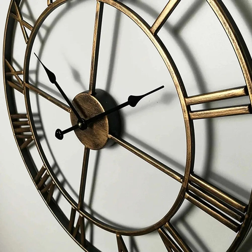 Haslev raised Roman numerals close up