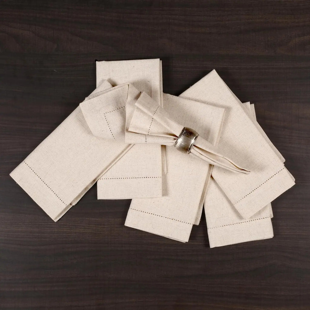 Ulricehamn Hemstitched Linen Napkins, Set of 6, view 4