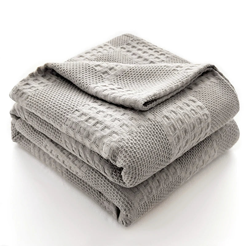 Sala Cotton Waffle Blanket, technical drawing