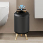Naestved bin, black and gold on legs