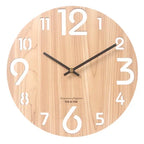 Tidaholm wooden wall clock, natural