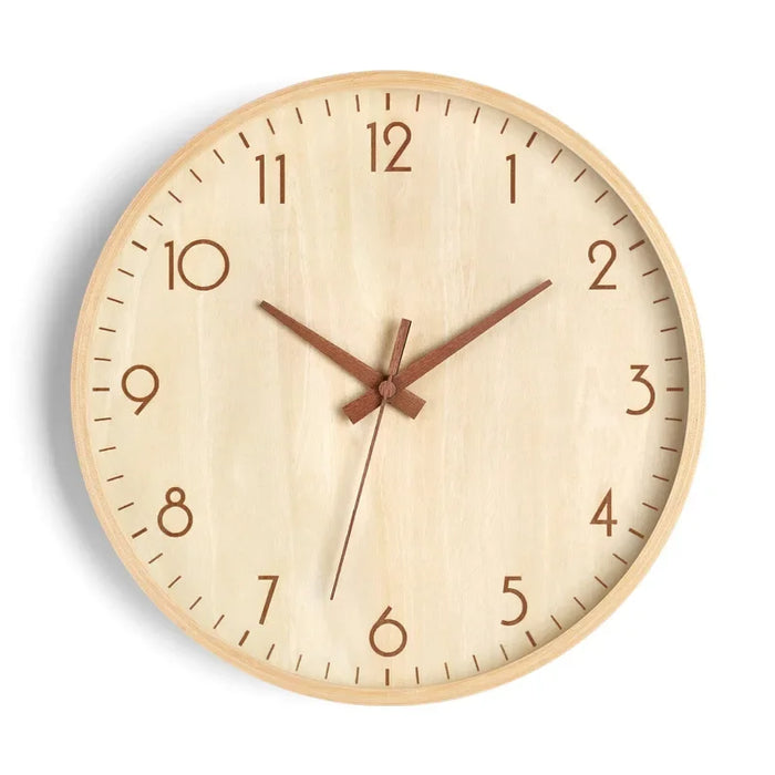 Horten wooden wall clock, Natural