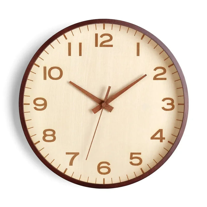 Horten wooden wall clock, Walnut