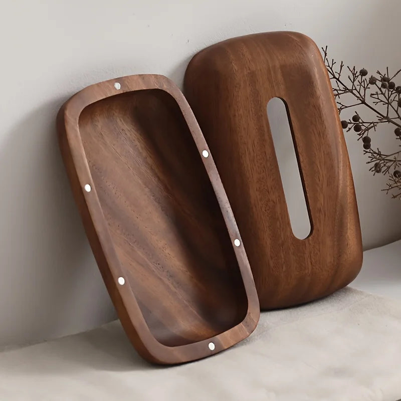Odda tissue box, lid off showing magnets