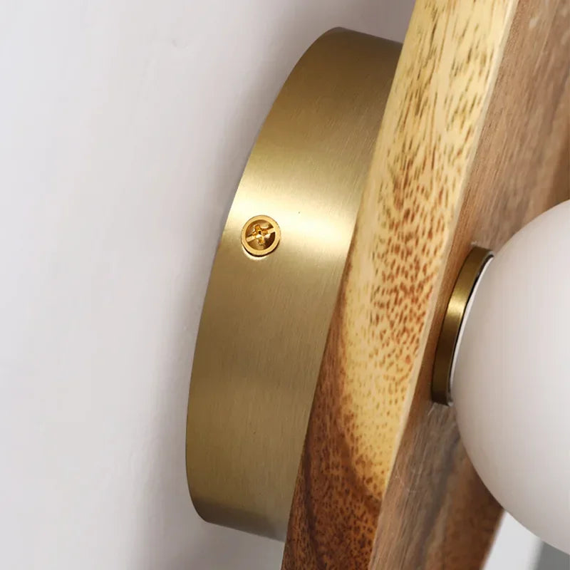 Marstal brass tone wall plate close up