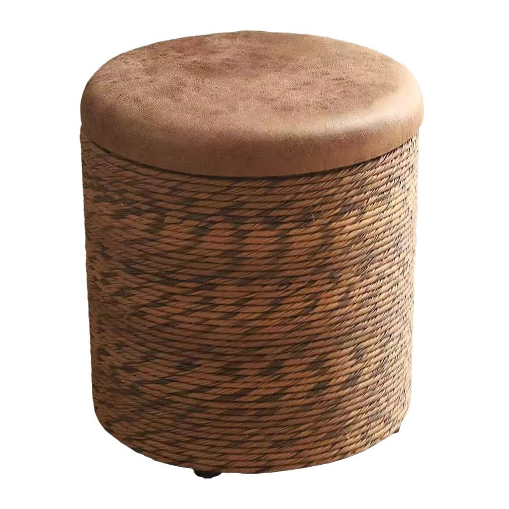 Amrum storage stool in Coffee Brown, product photo