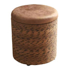 Amrum storage stool in Coffee Brown, product photo