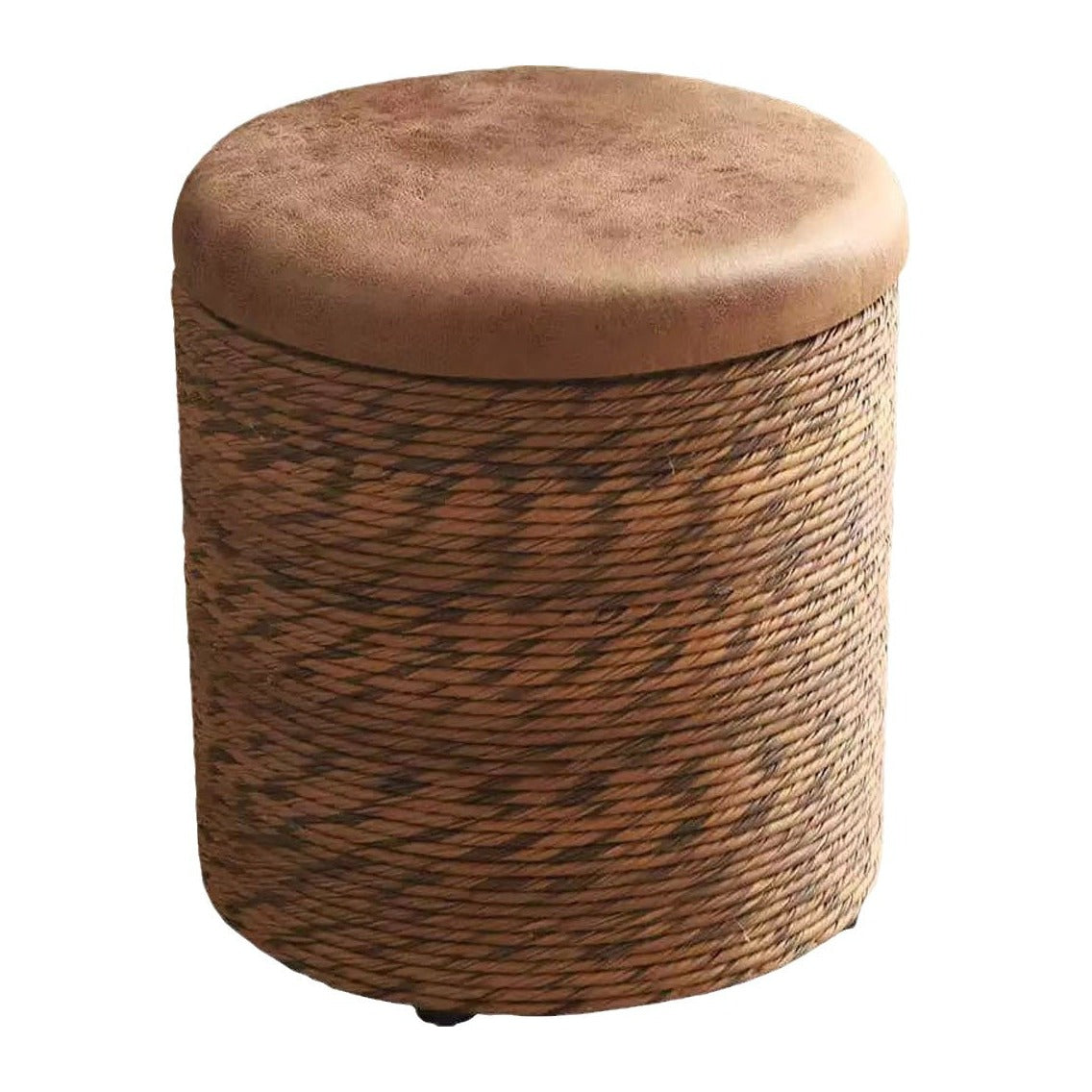 Amrum storage stool in Coffee Brown, product photo