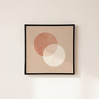 Bacharach gloss black vinyl album cover frame hanging on a light wall