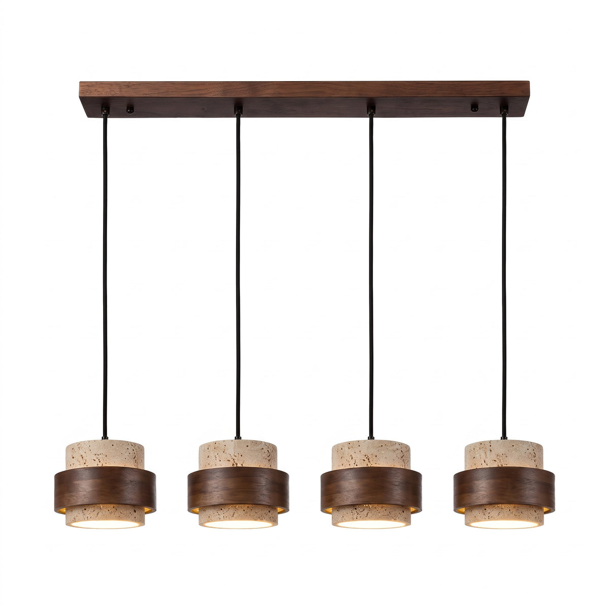 Bregenz Four Light Bar Pendant, technical drawing