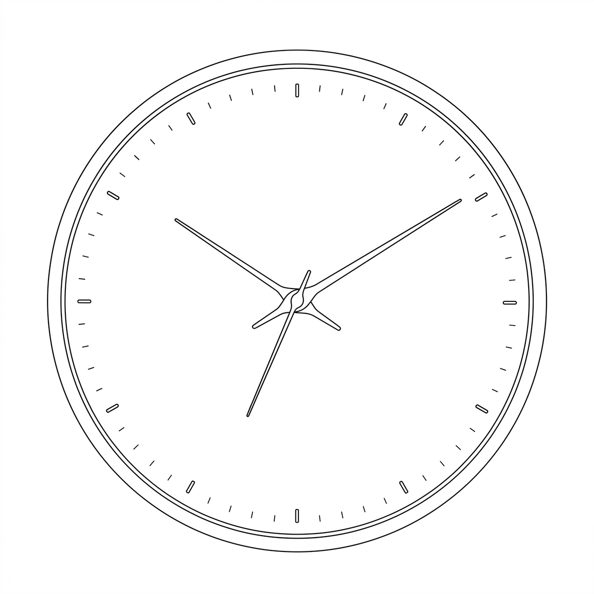 Gutersloh Wooden Wall Clock, technical drawing