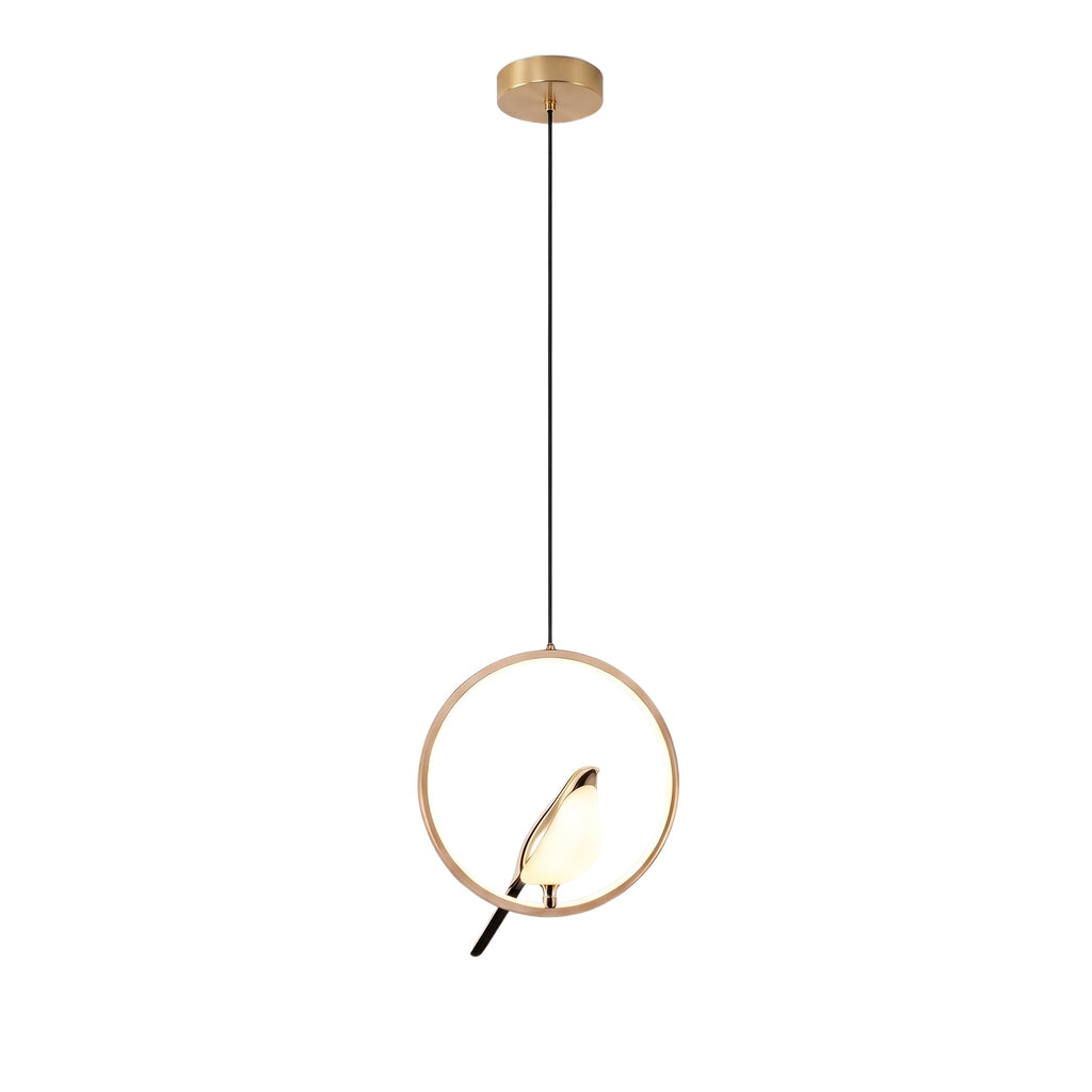 Bodo Magpie Ring Pendant Light, LED, Ring, Gold