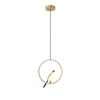 Bodo Magpie Ring Pendant Light, LED, Ring, Gold