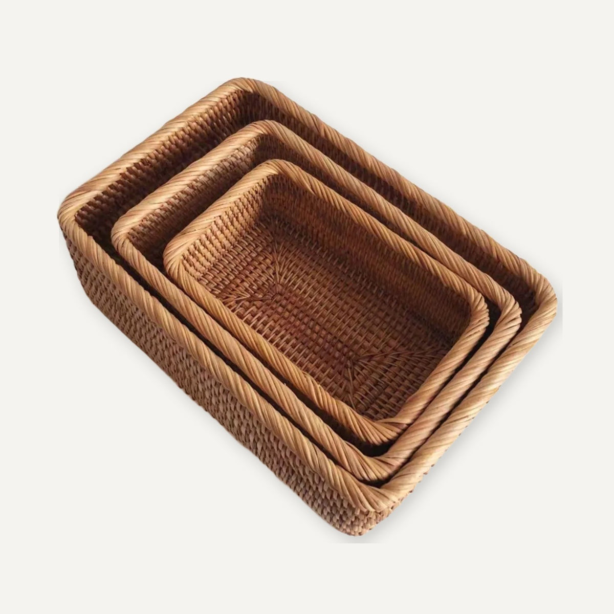 Fjallbacka Rattan Storage Basket, technical drawing
