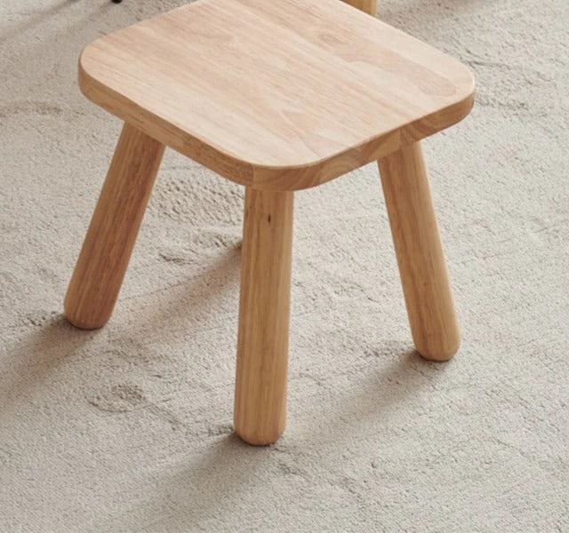 Granna Solid Wood Low Stool, view 4
