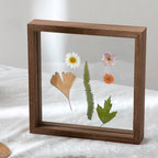 Hallstatt walnut tone floating frame, product photo