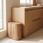 Alderton slim waste bin in a modern kitchen