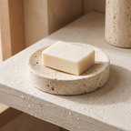 Malvern travertine soap dish