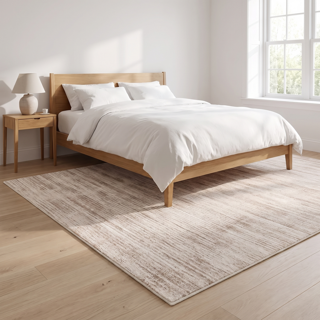 Narvik rug beside a bed