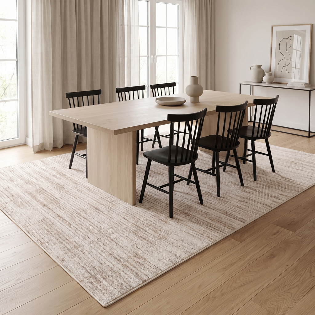 Narvik rug under a dining table