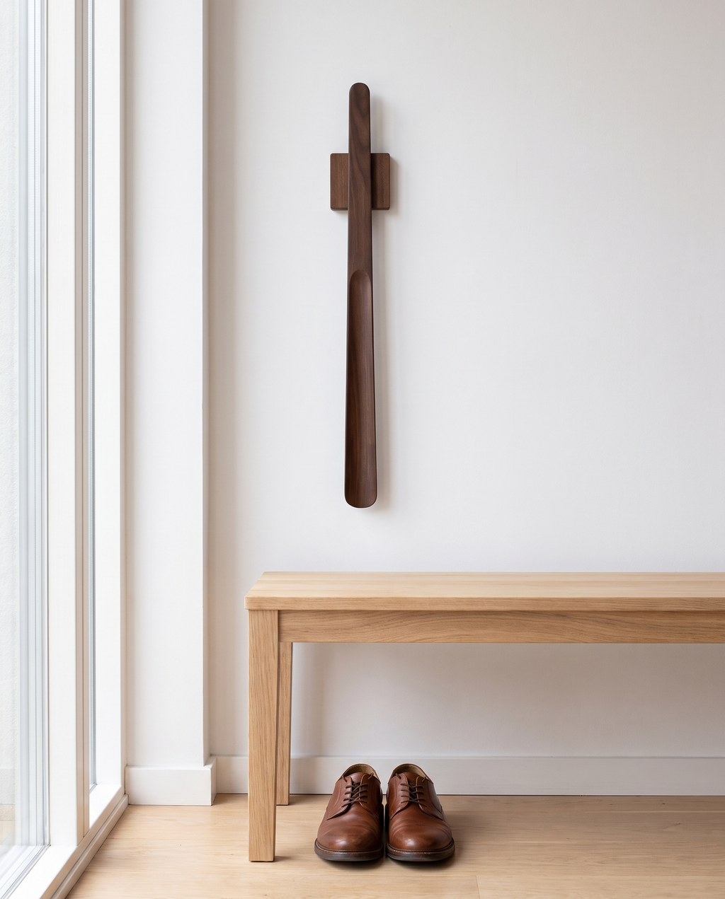 Herford shoe horn hanging by the front door