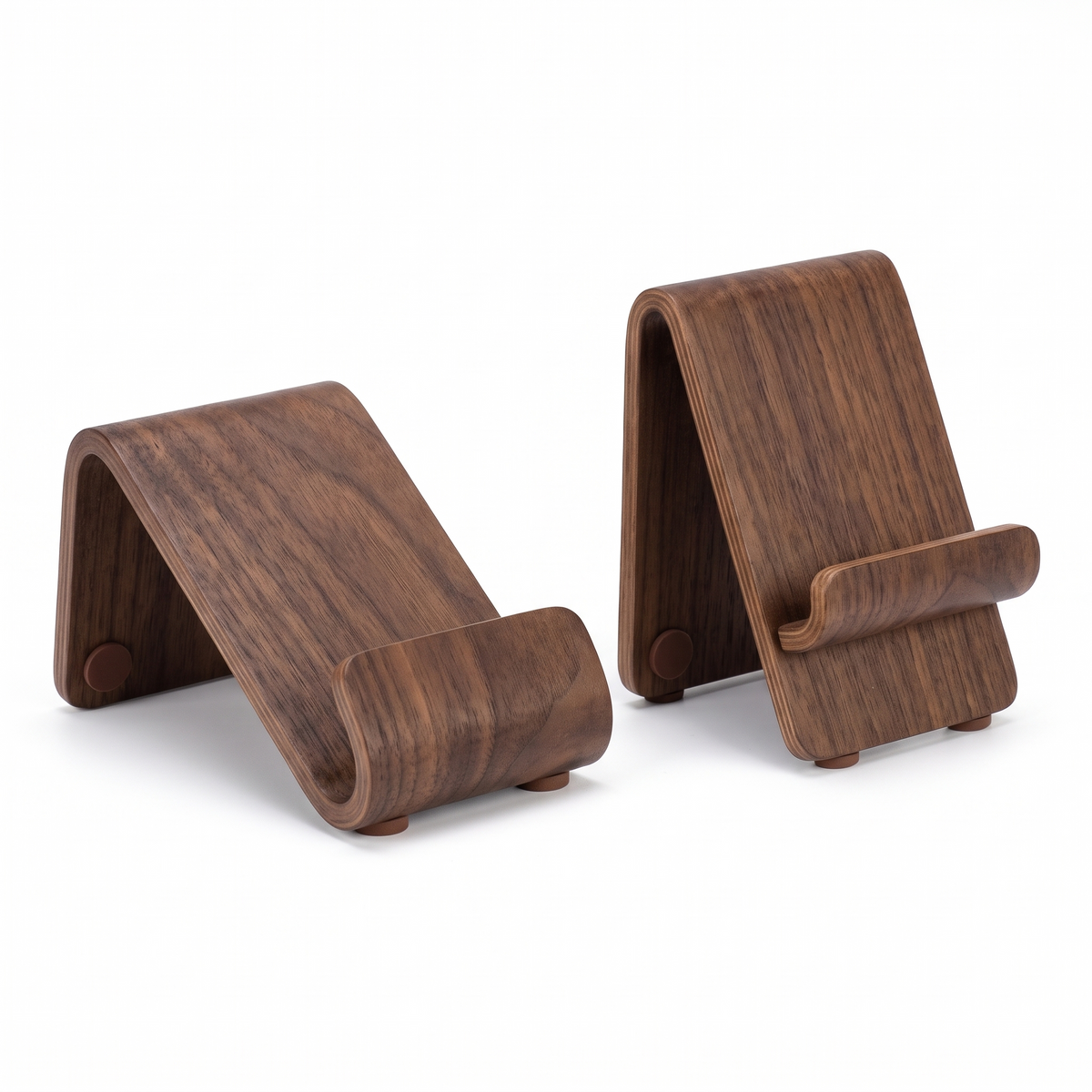 Hameln phone stands in low and tall on white