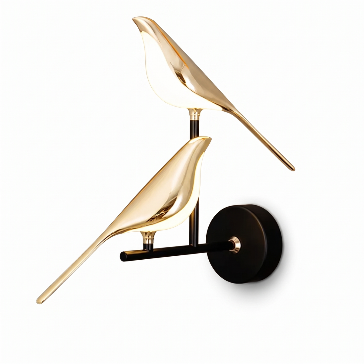 Tromso Magpie Bird Wall Light, LED, Two Birds