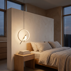 Bodo Magpie Ring Pendant Light, LED in a room