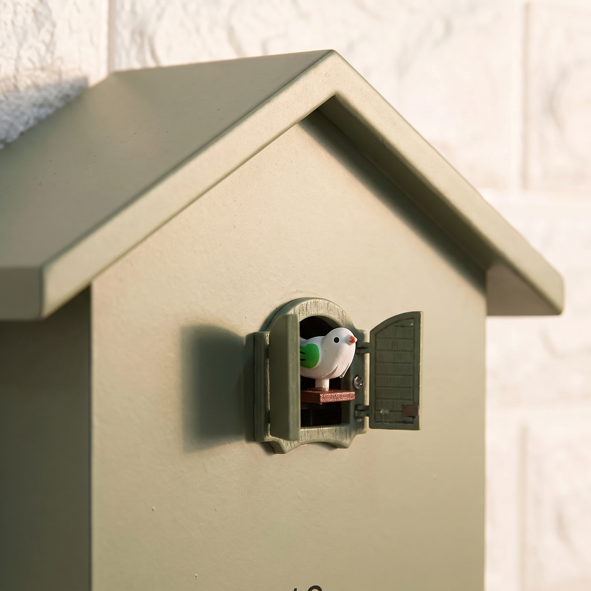 Flensburg Modern Cuckoo Clock with Pendulum, detail
