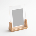 Halden Wooden U Photo Frame, Beech on white