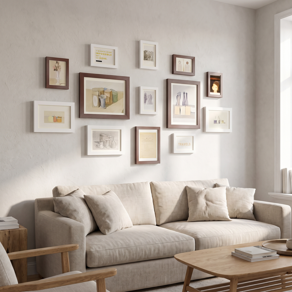 Potsdam Gallery Wall Frame Set in a room
