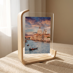 Drammen Wooden L Stand Photo Frame close up detail