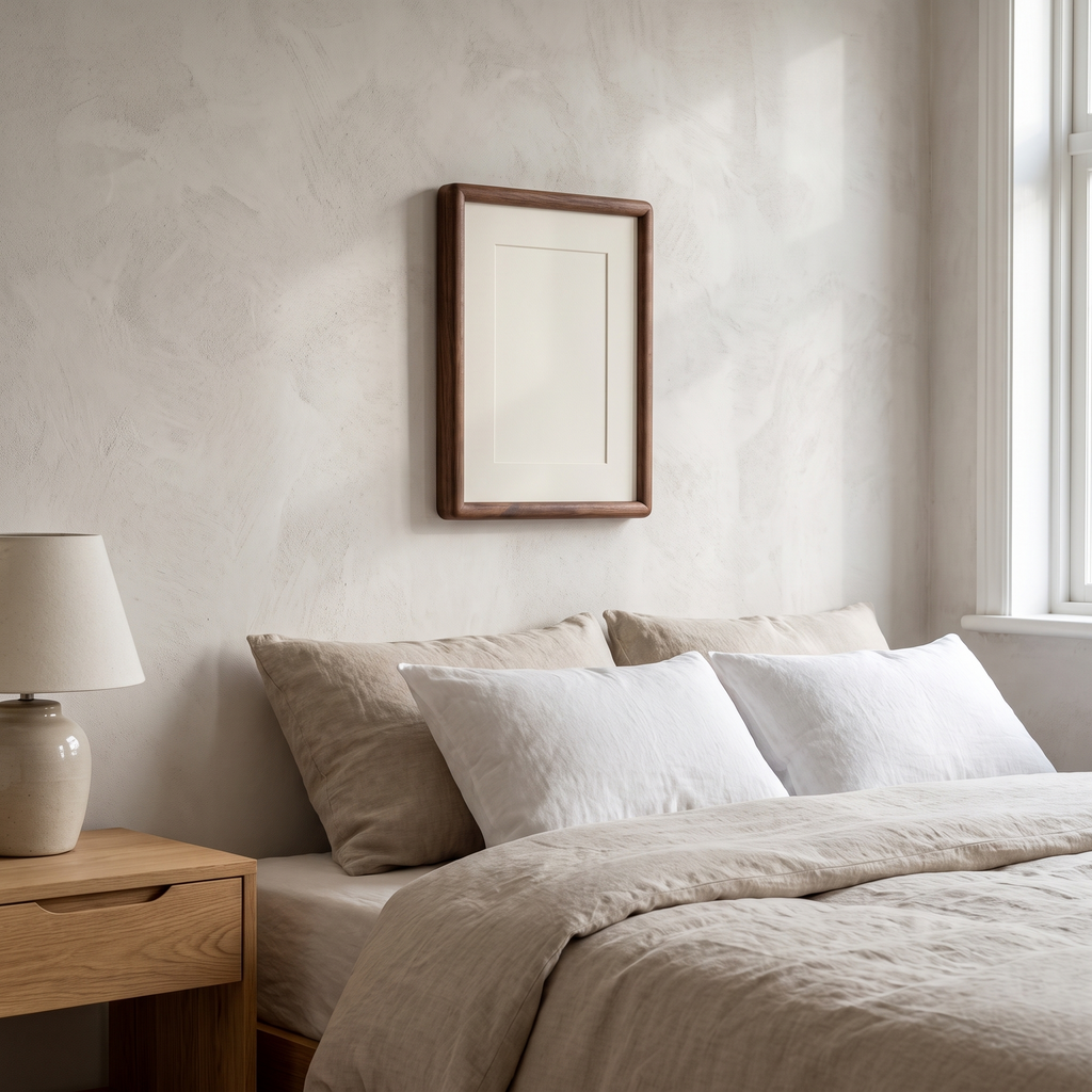 Stralsund Solid Wood Photo Frame in a room