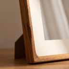 Roskilde Square Teak Frame close up detail