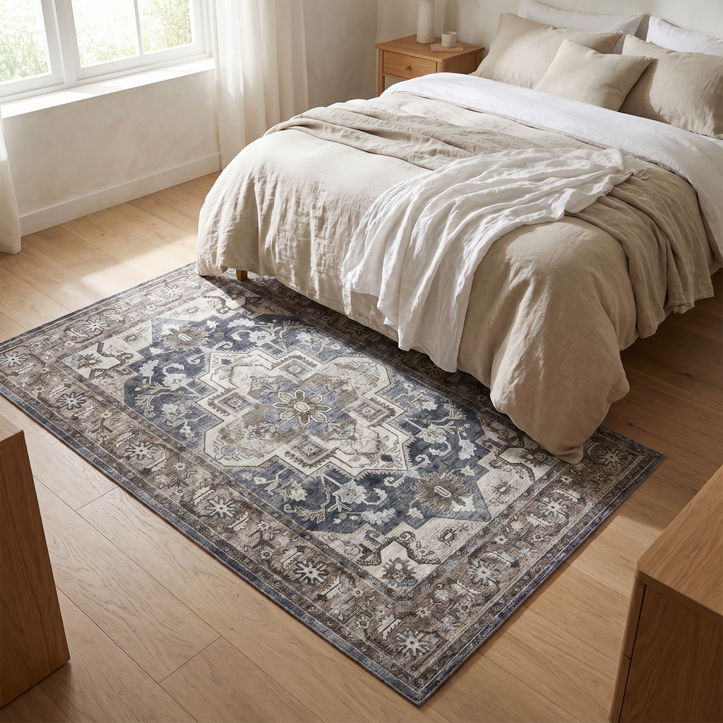 Heidelberg Washable Persian Style Rug in a room