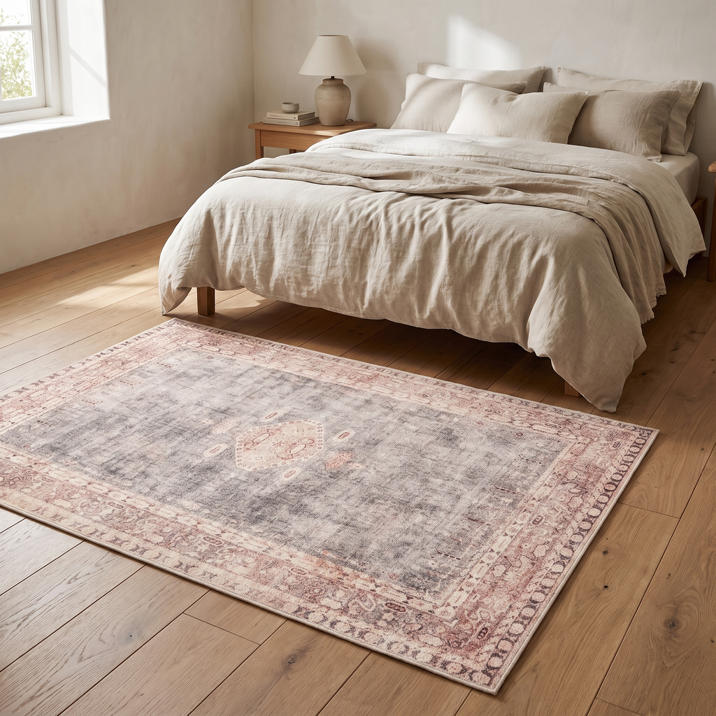 Konstanz Faded Vintage Rug in a room