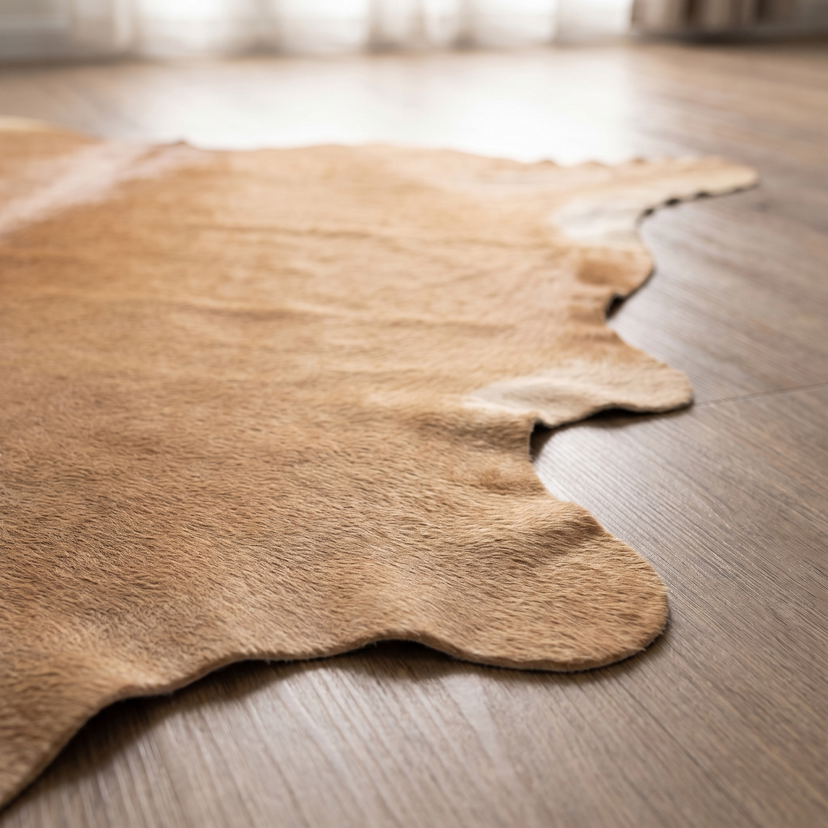 Lysekil Faux Cowhide Rug close up detail