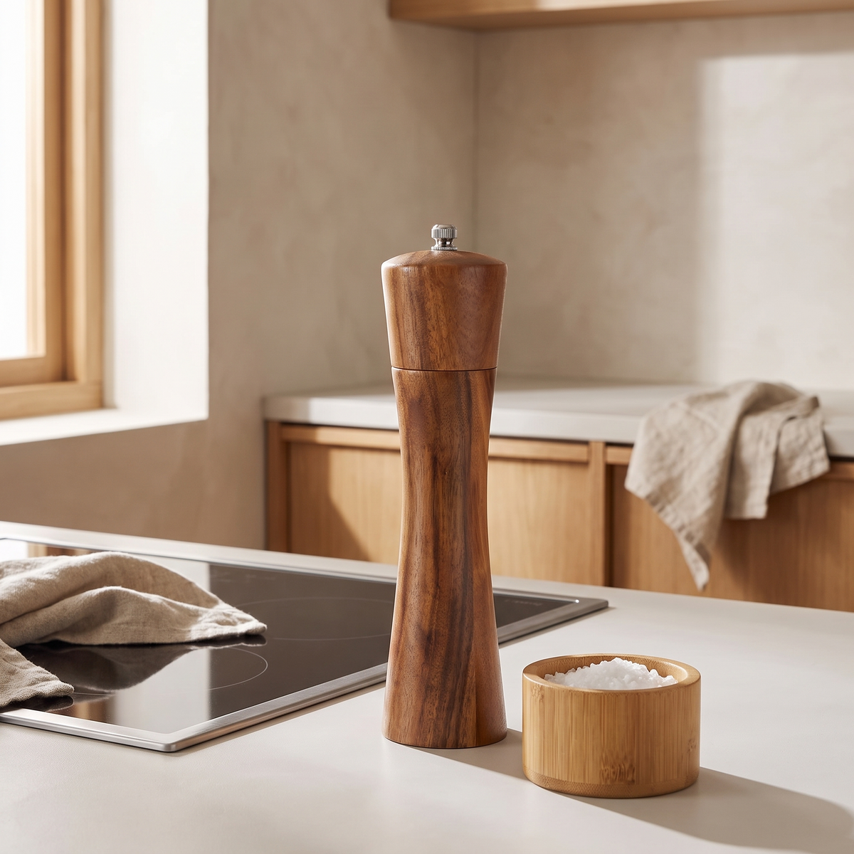Gavle Acacia Pepper Mill in a room
