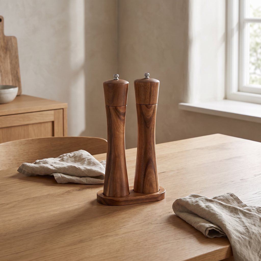 Gavle Acacia Pepper Mill in a room