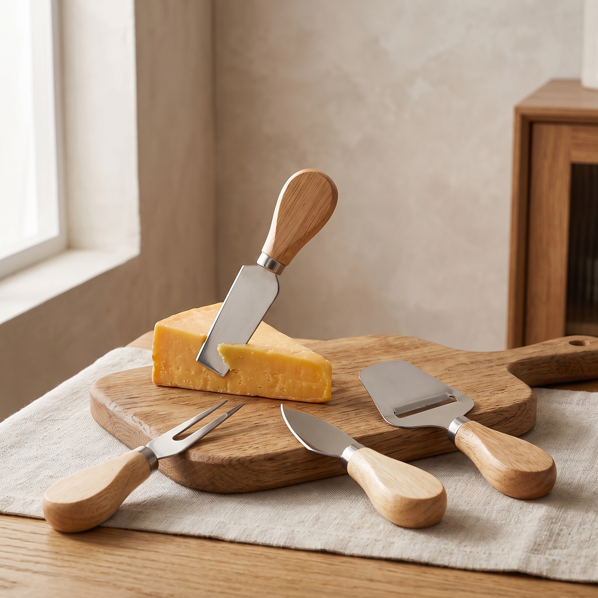 Ebeltoft Cheese Knife Set in a room