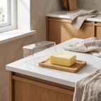 Halmstad Bamboo Butter Dish in a room