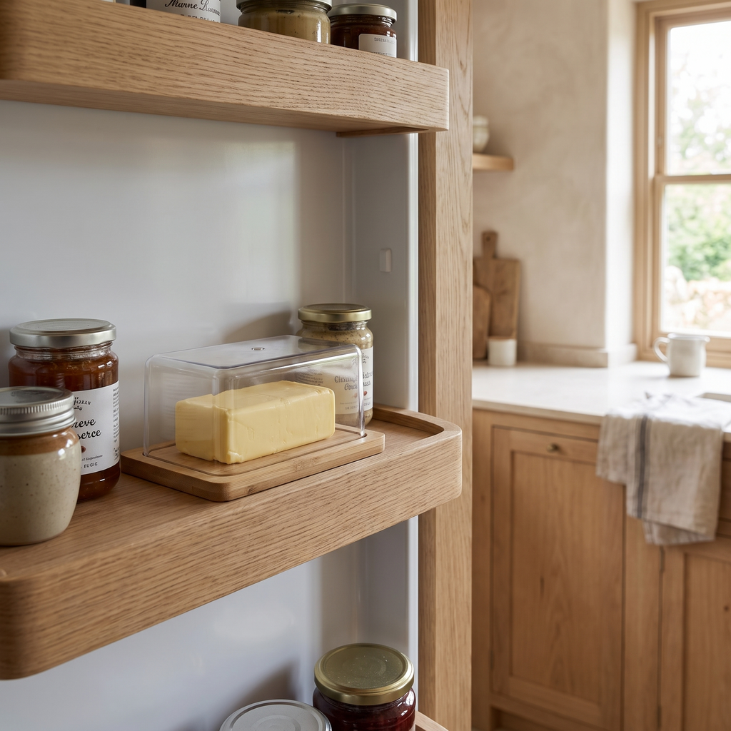 Halmstad Bamboo Butter Dish in a room