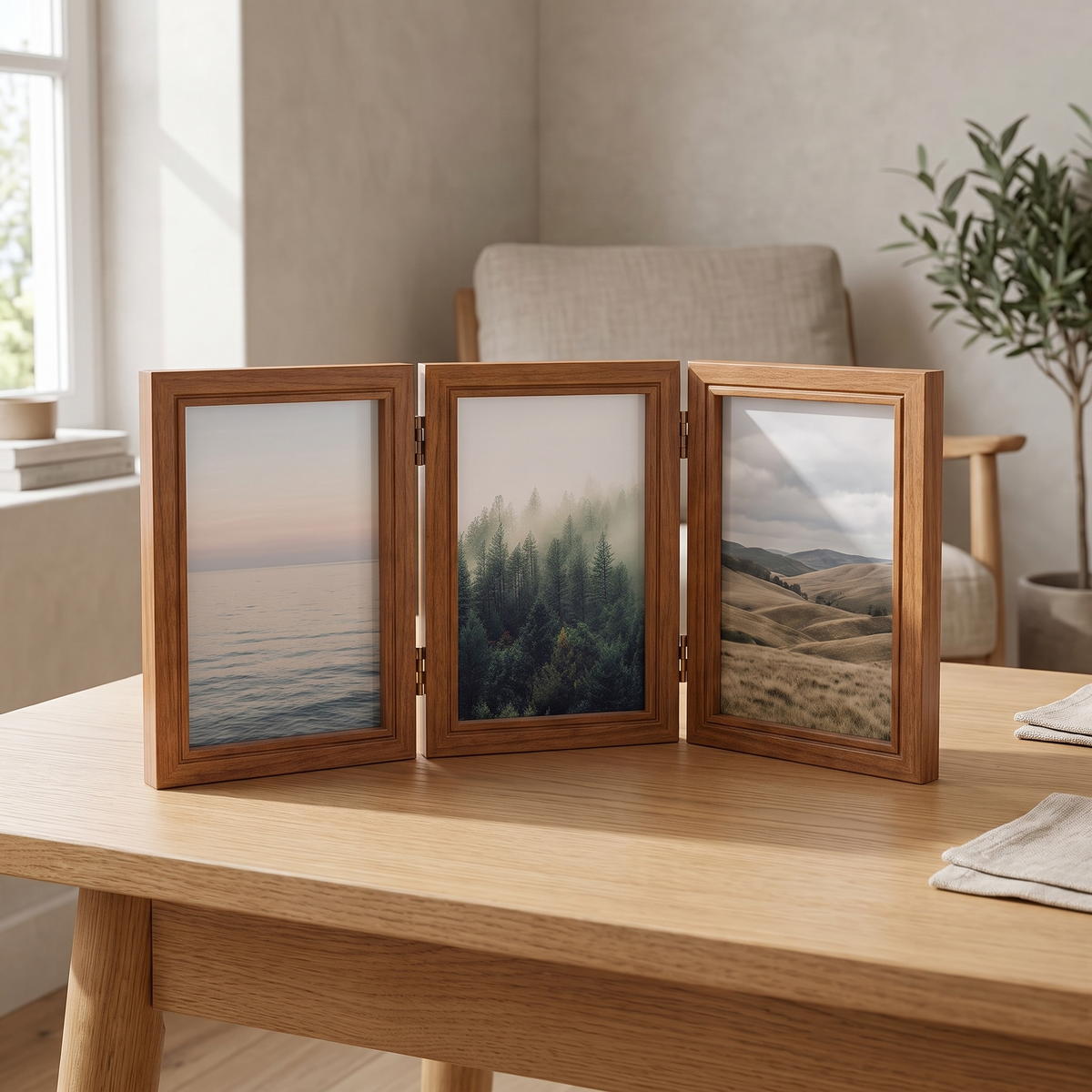 Sandefjord Hinged Photo Frame in a room