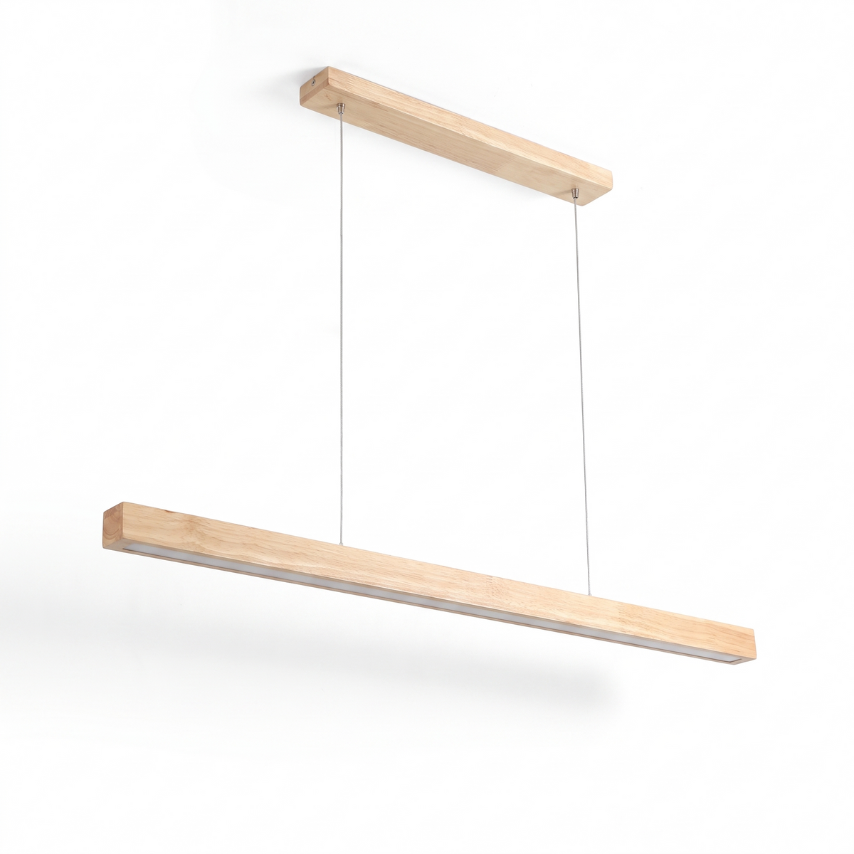 Hjo wooden linear pendant, natural wood