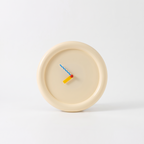 Gera puffy rim wall clock, cream